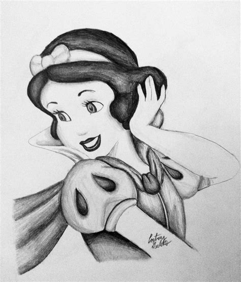 Disney princess Snow White from Snow White and the Seven Dwarves pencil ...