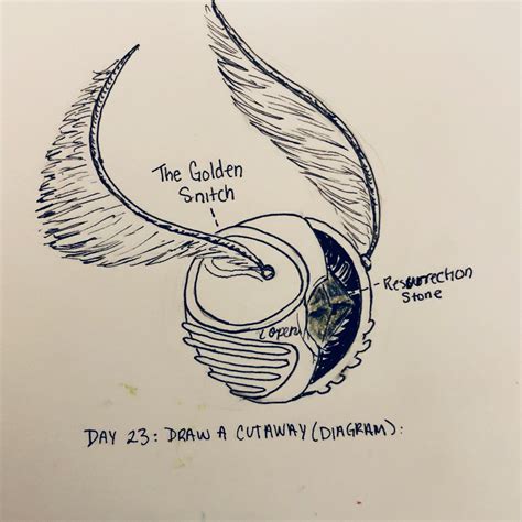 Golden Snitch Drawing at PaintingValley.com | Explore collection of ...