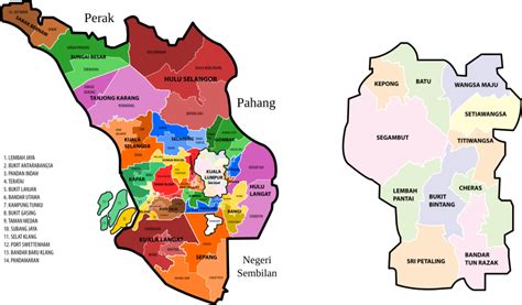 Selangor and Kuala Lumpur new electoral map - Openclipart