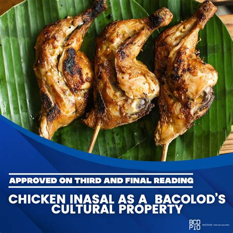 CHICKEN INASAL: BACOLOD’S CULTURAL PROPERTY - Bacolod City Government