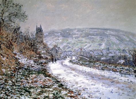 Entrance to the Village of Vetheuil in Winter, 1880