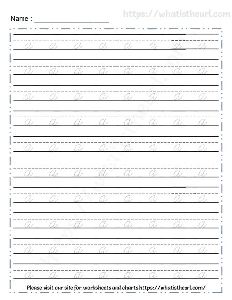 Tracing Cursive Letters Worksheets | Alphabets a-z - Your Home Teacher