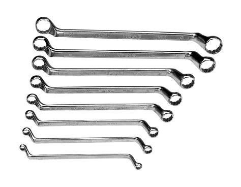 TEKTON 45-Degree Offset Box End Wrench Set, 11-Piece (6-32 Mm) Pouch ...