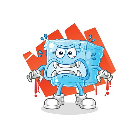 ice cube melted cartoon vector 10173280 Vector Art at Vecteezy