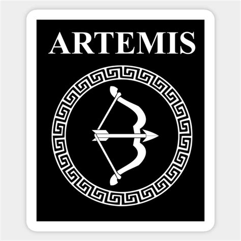 Artemis Ancient Greek Goddess of the Hunt - Artemis - Sticker | TeePublic