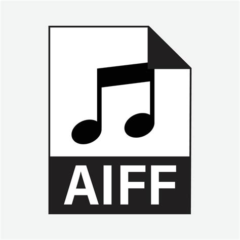 AIFF Audio File Formats Icon Vector 20126536 Vector Art at Vecteezy