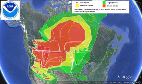 Smoke Map Washington State - Printable Map