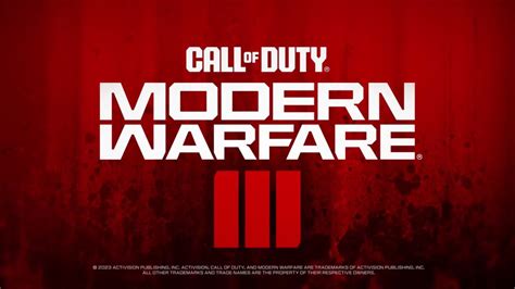 Call of Duty: Modern Warfare 3 Announced, Launches November 10th