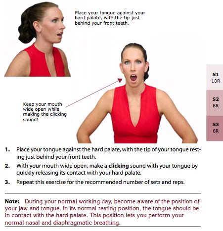 Kinetic Health - Calgary: TMJ/Jaw Exercise - Clicking Your Tongue