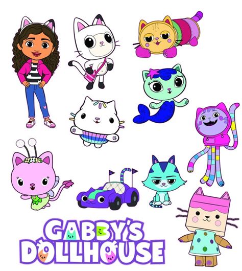 Gabby's Dollhouse Characters Printable