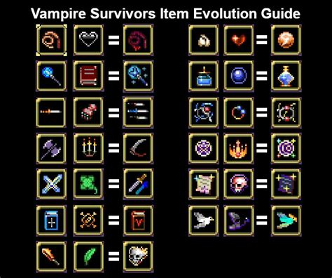 Vampire Survivors Guide: Best Evolutions and Combinations for Your ...