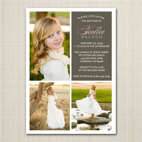 Free Lds Baptism Invitation Template