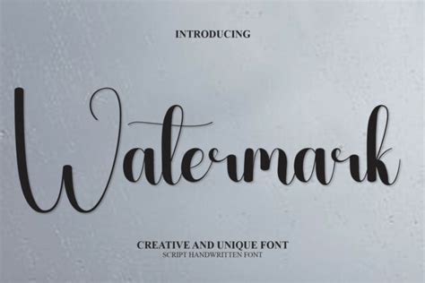 Watermark Script Font - Download Free Font