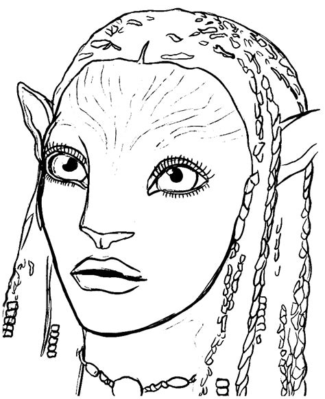 Neytiri - Avatar The Way of Water Coloring Page - Free Printable ...