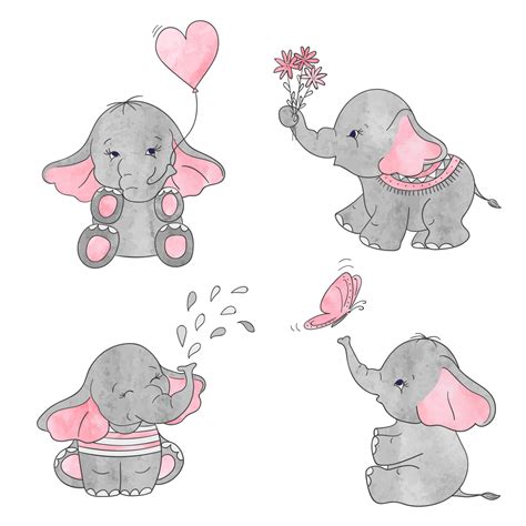 Cute Drawing Of Elephant - Drawing.rjuuc.edu.np