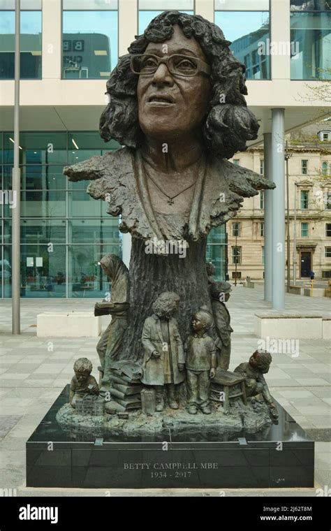 Statue of Betty Campbell, Welsh community activities and Wales' first ...