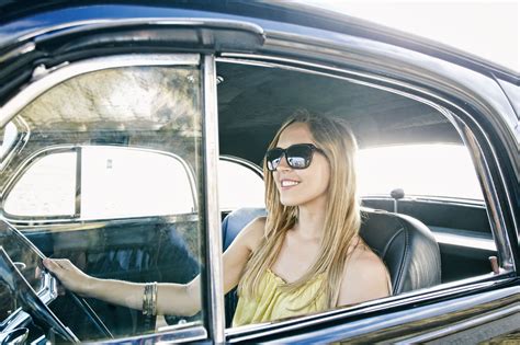 Caucasian woman driving vintage car | Caucasian woman, Vintage cars, Women