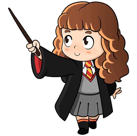 How to Draw Hermione Granger from Harry Potter - Really Easy Drawing ...