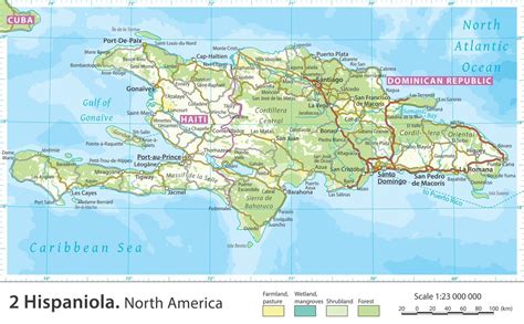 A map of Hispaniola. Made mostly with OSM, Natural... - Maps on the Web