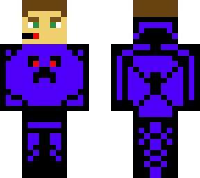 Blue Gamer Boy | Minecraft Skins