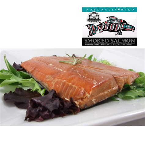 8 oz Natural Smoked Salmon in White Gift Box – World Wide Gourmet Foods