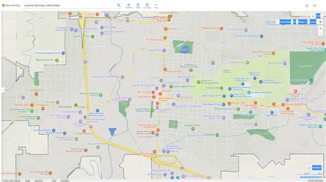 Laramie, Wyoming Map