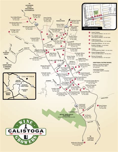 Map - Calistoga Wine Growers Association