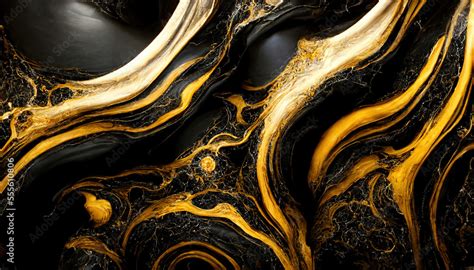 Gold and black luxurious marble textured background. Abstract design ...