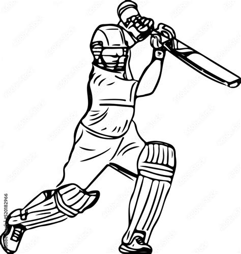 Cricket Logo, Cricket Vector, Sketch drawing of Legend Batsman of India ...