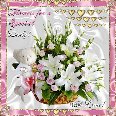 For A Special Lady. Free Floral Wishes eCards, Greeting Cards | 123 ...