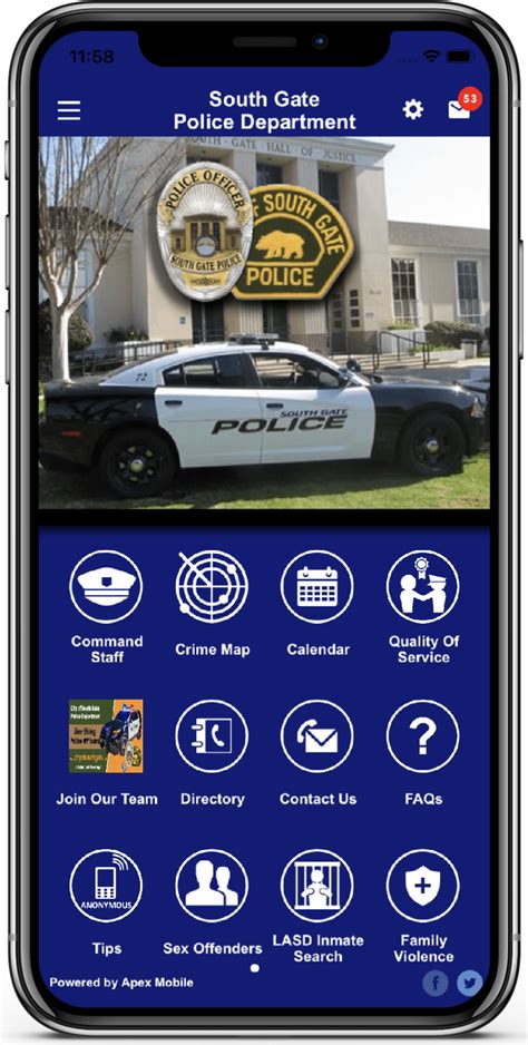 South Gate Police Department - Apex Mobile