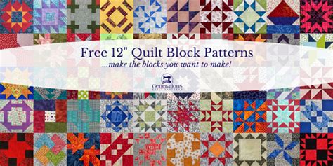 More than 80 Free 12 Inch Quilt Block Patterns for you to try!