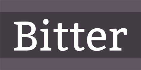 Bitter Font Free by Sol Matas » Font Squirrel