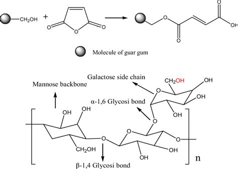 The maleic anhydride modified principle and molecular structure of the ...