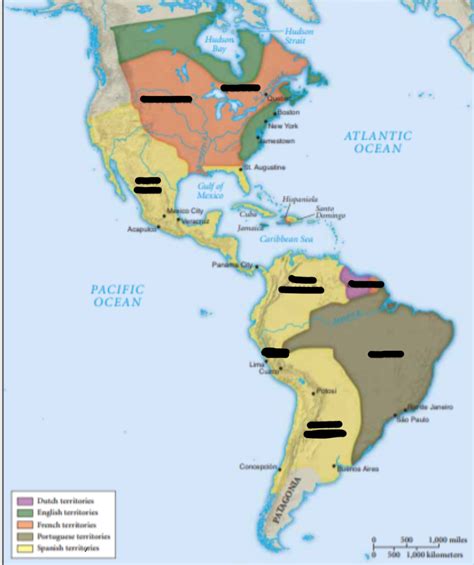 EUROPEAN COLONIAL EMPIRES IN THE AMERICAS MAP Diagram | Quizlet