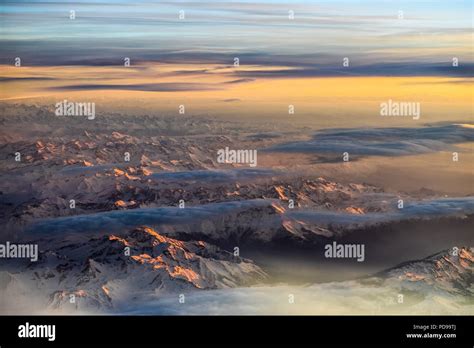 Sunrise over the Alps Stock Photo - Alamy