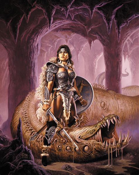 'The Worm Has Turned' by Clyde Caldwell : r/oldschoolfantasy