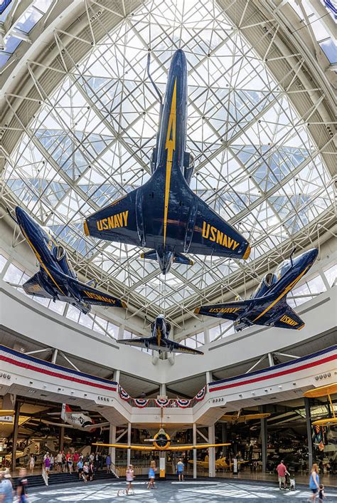 The Blue Angels Atrium at the National Naval Aviation Museum Photograph ...