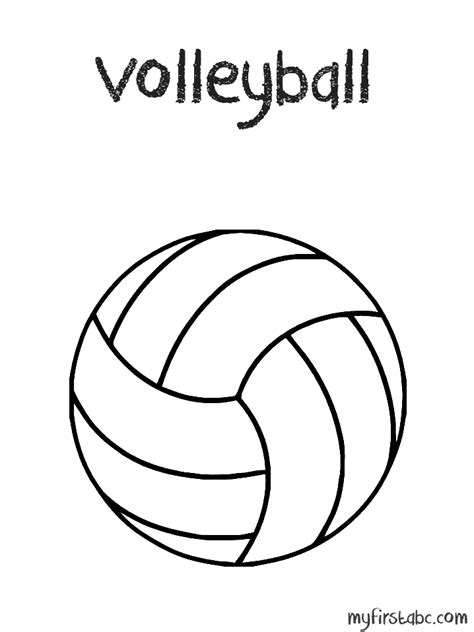 Volleyball Coloring Pages