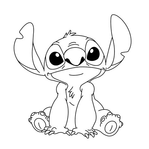 Disney Stitch Outline