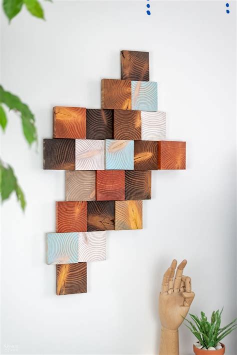 DIY Wood Wall Art | Make Art from Scrap 4x4 Lumber! | The Navage Patch