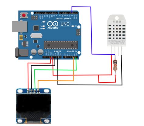 Arduino I2C OLED Display - Temperature and Humidity Display (SSD1306 ...