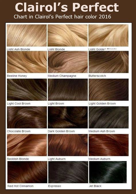 Miss Clairol Hair Color Chart