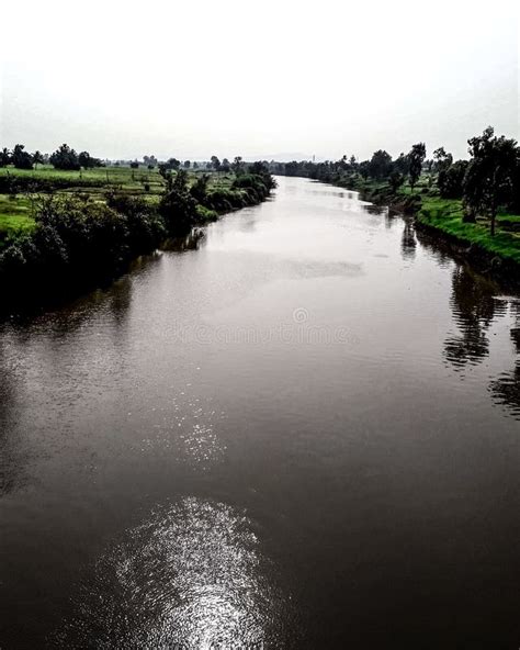 Warana River, Maharashtra, India Stock Photo - Image of warana, trees ...