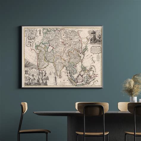 1714 Asia 18th Century Antique Map of Asia Old Map of Asia - Etsy