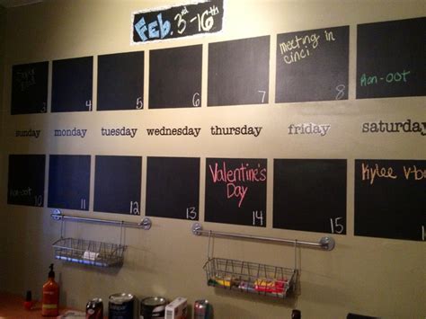 Chalkboard wall calendar! | Chalkboard wall calendars, Reclaimed wood ...