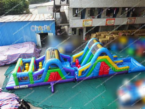 Water Slide Obstacle Course - Channal Inflatables