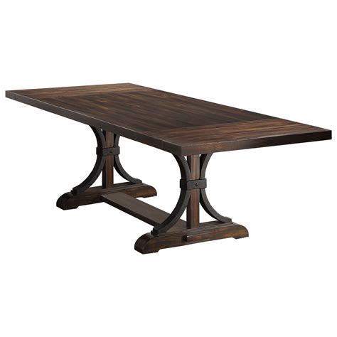 Winners Only Montreal DM240102 Transitional Trestle Table with Two 12 ...