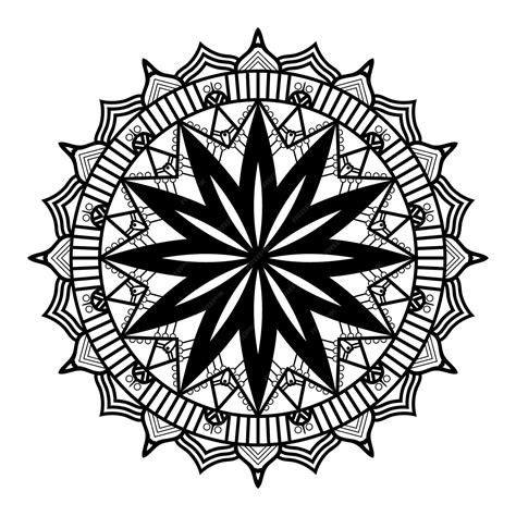 Premium Vector | Luxury lotus mandala art style with creative black and ...