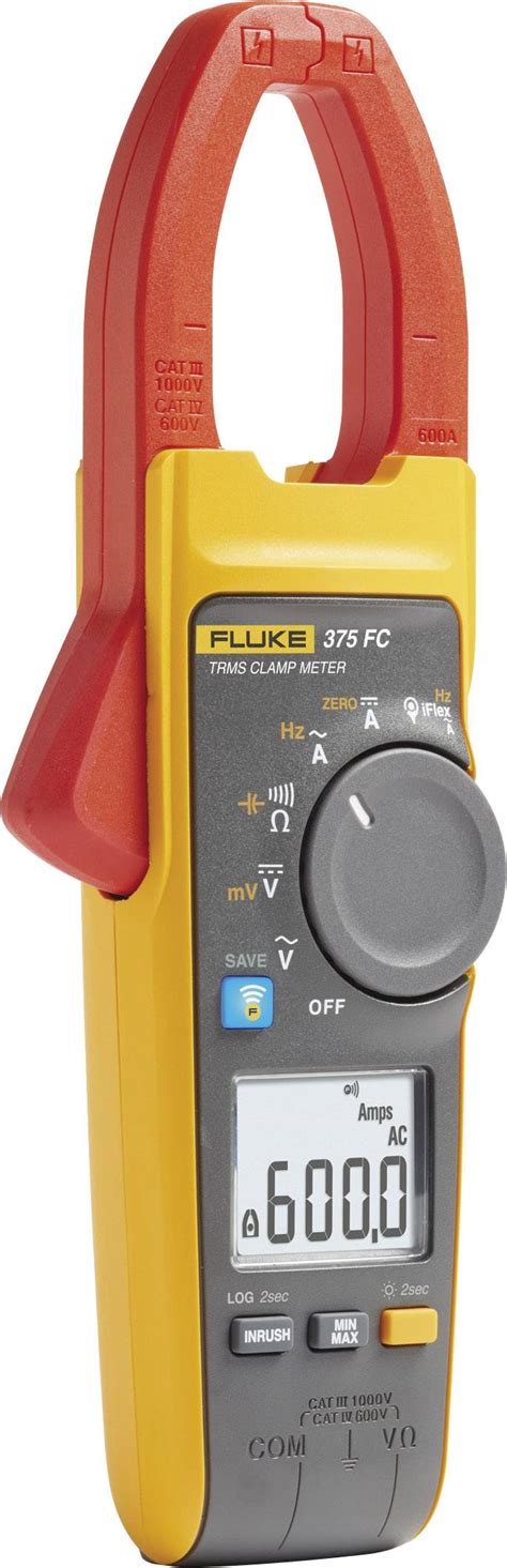 Fluke 375 FC Handheld multimeter, Clamp meter Digital CAT III 1000 V ...